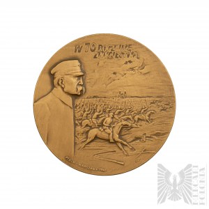 III RP Medaille 70. Jahrestag der Schlacht von Warschau - Jozef Pilsudski (B.Chmielewski)