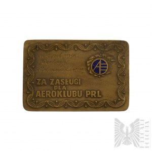 PRL Medal Aeroklub PRL Dla Płk Pilota Mgr, Józefa Malczewskiego