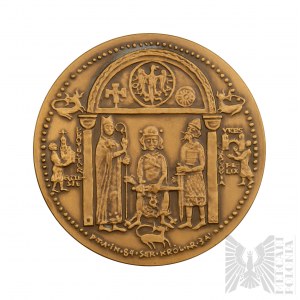 PRL-Medaille aus der Königlichen Serie der PTAiN - Kazimierz Sprawiedliwy, 1984, Warschau (Witold Korski)