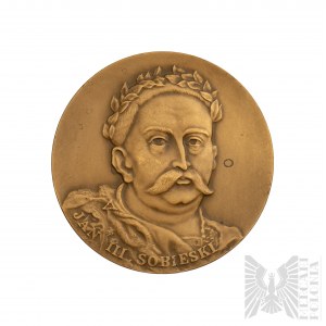 PRL Medaille Jan III Sobieski - Odsiecz Wiedeńska 1683 (Münzstätte Warschau)