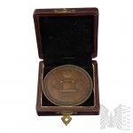 Medaile II RP, cena Aeroklubu 1936 - soutěž Challenge ve Varšavě (Art Deco)