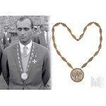 Stříbrná olympijská medaile - XVII. olympiáda Řím 1960 - šavlista Andrzej Piątkowski