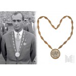 Strieborná olympijská medaila - XVII. olympiáda Rím 1960 - šablista Andrzej Piątkowski