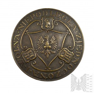 II RP NKN Patriotisches Abzeichen - Unabhängig, vereint und frei 1918