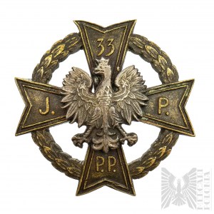 II RP Soldier Badge 33rd Infantry Regiment - Grabski Lodz.