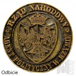 Lednové povstání 1863/64 Národní vláda Razítko politického agenta v Římě