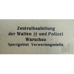 WW2 - Drei seltene Dokumente aus dem Warschauer Ghetto zur Ausfuhr von Gegenständen (Waffen SS)