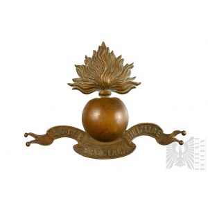 1 WW Emblém z prilby Adrian wz.15 - Škola delostrelectva Ecole Speciale Militaire