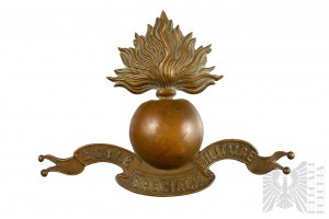 1 WW Emblém z helmy Adrian wz.15 - Dělostřelecká škola Ecole Speciale Militaire