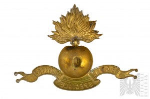 1 WW Emblém z prilby Adrian wz.15 - Škola delostrelectva Ecole Speciale Militaire