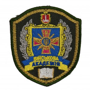 Krieg in der Ukraine 2022/2024 Ukrainisches Abzeichen - Chevron Odessa Military Academy Farbe