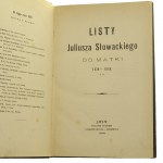 Dopisy Juliusze Slowackého matce II. díl 1836-1848 [1876].