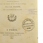 La Lusiade [báseň] by Louis Camoens [razítko: Knihovna Romana Sanguszka / 1820].