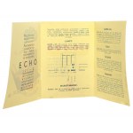 Eco [121-Z] Ricevitore radio moderno [CARTELLA PUBBLICITARIA / 1935 ca].