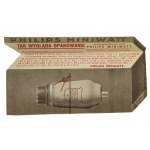 Tak wygląda opakowanie eksperymentalnych lamp Philips Miniwat [FOLDER / ca 1930]
