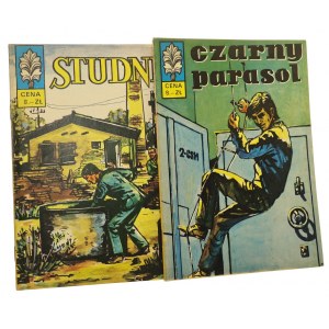 Kapitan Żbik nr 18-19 Czarny parasol, Studnia cz. 1-2 rys. Andrzej Kamiński [WYDANIE PIERWSZE / 1971]