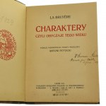 Charaktery czyli Obyczaje tego wieku La Bryere Podług pierwotnego tekstu przeł. Antoni Potocki [1911]