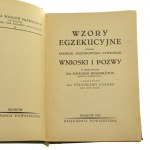 Wzory egzekucyjne według kodeksu postępowania cywilnego Wnioski i pozwy w oprac. Ignacego Rosenblütha z przedm. Stanisława Gołąba [1933]
