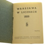 Varšava v číslech Rozložený plán Varšavy s tramvajovou a autobusovou sítí z 5. září 1938. [1939]