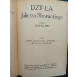 Dzieła Juliusza Słowackiego Wydał Tadeusz Pini Tom I-II