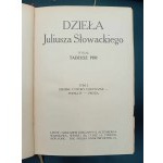 Œuvres de Juliusz Słowacki éditées par Tadeusz Pini Volumes I-II