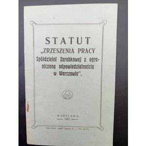 Statut der Vereinigung der Arbeitergenossenschaft mit beschränkter Haftung in Warschau (Varsaviana)