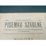 Piotrcoviana Pisemko szkolne gimnazjum p. H. Domańska Rok 1918