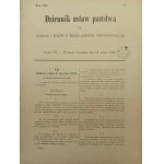 Dziennik Ustaw Państwa królestw i krajów w Radzie państwa reprezentowanych Rok 1890, 1895, 1909