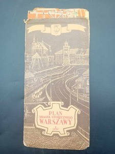 Plán hlavního města Varšavy 1950 Varsaviana
