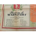 Pianta della capitale di Varsavia 1950 Varsaviana