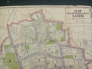 Plan régional de la ville de Lodz