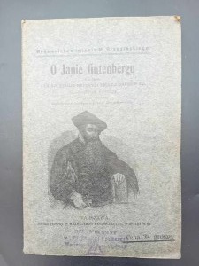 Antoni Potocki Sur Jan Gutenberg et comment les gens ont appris à écrire et à imprimer Edition IV Année 1916