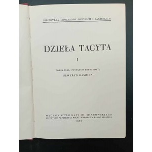Tacitove diela I.-III. zväzok 1938
