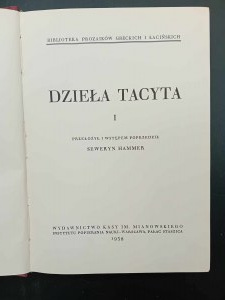 Werke des Tacitus Band I-III 1938