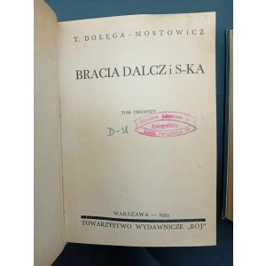 Tadeusz Dołęga-Mostowicz Bracia Dalcz i S-ka Tom I-II I wydanie