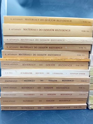 Roman Aftanazy Materials for the History of Residence XXII Volumes