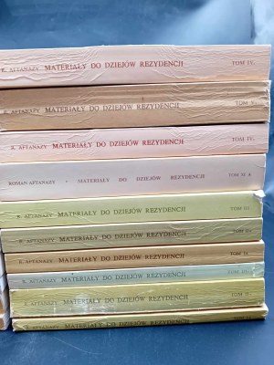 Roman Aftanazy Materials for the History of Residence XXII Volumes