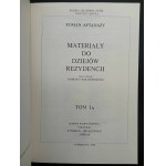 Roman Aftanazy Matériaux pour l'histoire des résidences XXII Volumes
