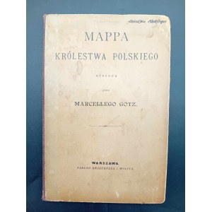 Mappa Polského království v uspořádání Marceliho Gotze 1894