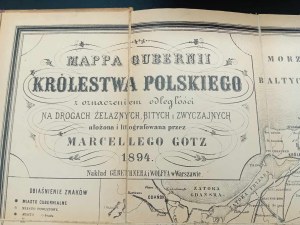 Mappa del Regno di Polonia arrangiata da Marceli Gotz 1894