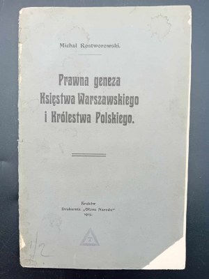 Michał Rostworowski Právna genéza Varšavského vojvodstva a Poľského kráľovstva