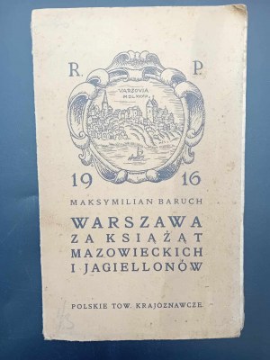 Varsaviana Maximilian Baruch Warschau unter den masowischen und jagiellonischen Herzögen