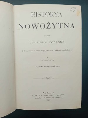 Storia di Nowożytna di Tadeusz Korzon I al 1648 2a edizione