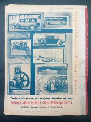 LOT Polský orgán Ligy protiletecké a protiplynové obrany a Aeroklubu Polské republiky Ročník IX č. 8 (95) duben 1931