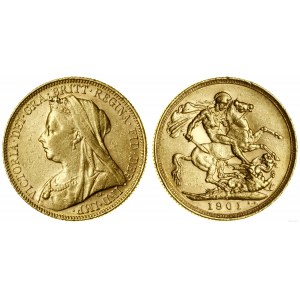 Australia, 1 suweren (funt), 1901 S, Sydney