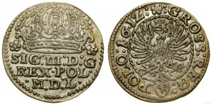 Poland, grosz, 1612, Krakow