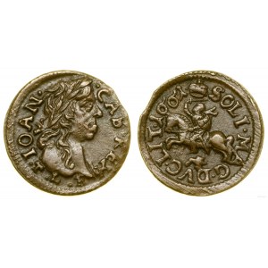 Polska, szeląg litewski (boratynka), 1661, Ujazdów