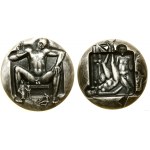 Szwecja, Michał Anioł - medal trzyczęściowy, 1977, Norrtälje