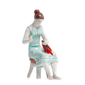 Figurka Kobieta z papryką, HOLLOHAZA