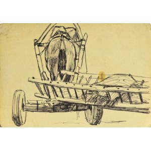 Ludwik MACIĄG (1920-2007), Pferd und Wagen